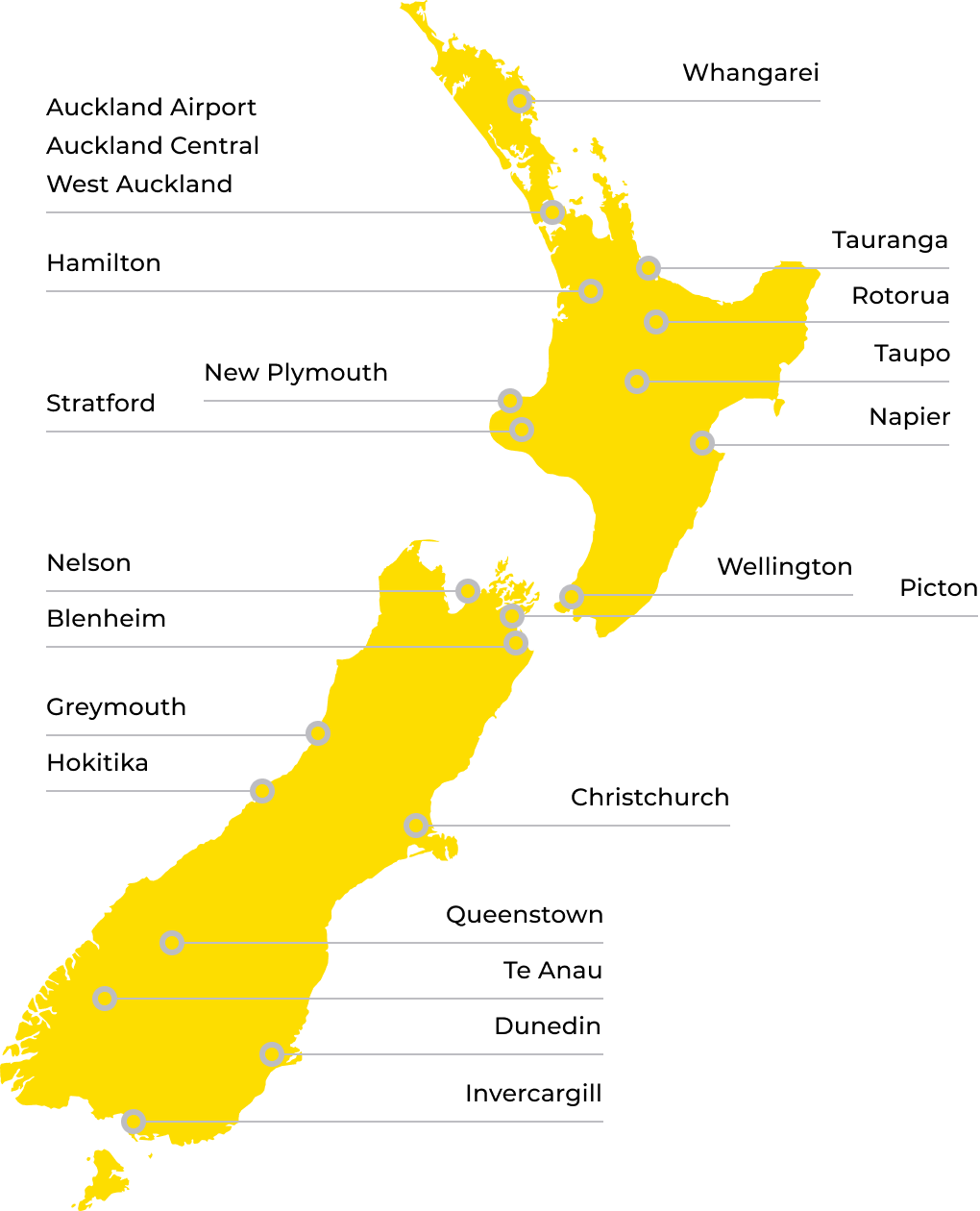 Rad Car Hire Locations